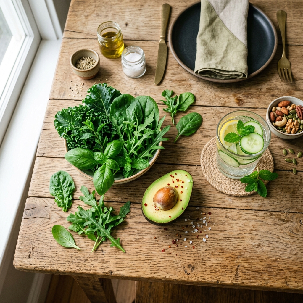 Alimentação saudável com vegetais